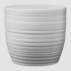 Kaspó Bergamo fehér 21cm