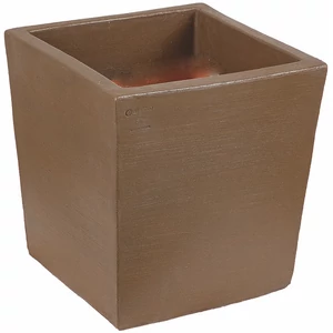Virágláda kocka Quadro Moderne bronz 30cm