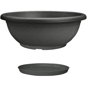 Virágtál Naxos antracit 50cm +alátét