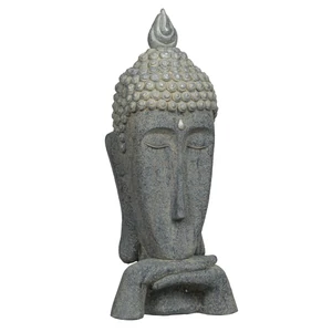 Buddha-3 szobor szürke 50cm