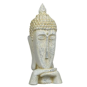Buddha-3 szobor krém 50cm