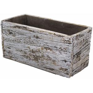 Virágláda Wood fehér 44cm