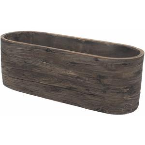 Virágláda ovális Wood 38cm