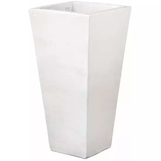 Virágláda kocka Quadrato Moderne fehér 50cm