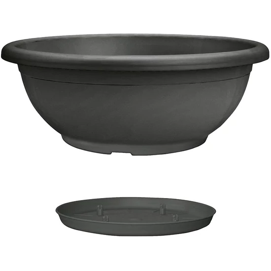 Virágtál Naxos antracit 50cm +alátét