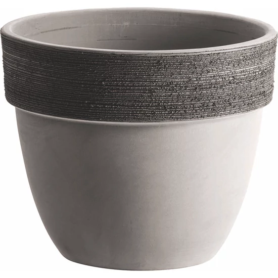 Virágcserép Patavium szürke húzott 16cm