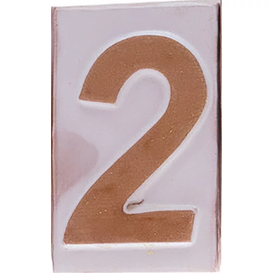 Házszám "2" 9cm