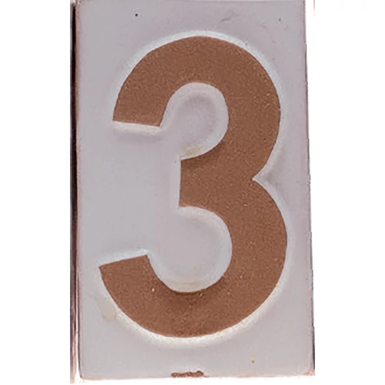 Házszám "3" 9cm