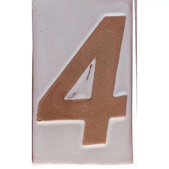 Házszám "4" 9cm