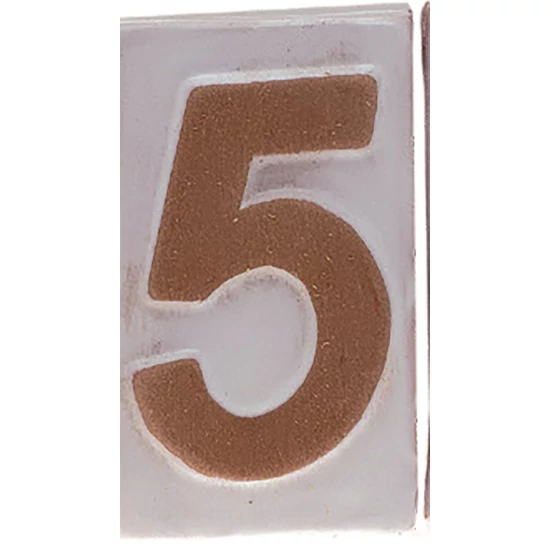 Házszám "5" 9cm