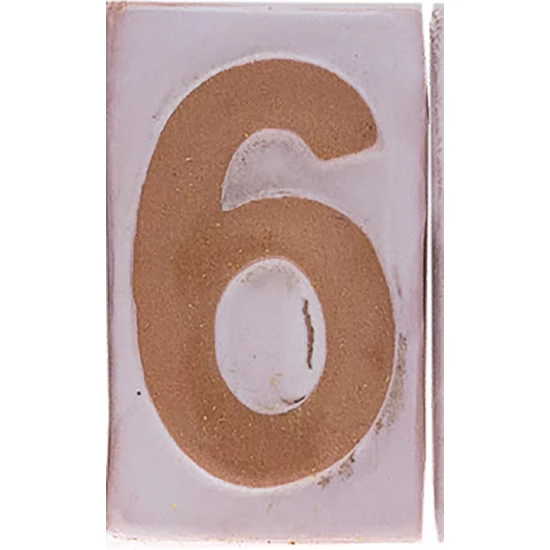 Házszám "6" 9cm