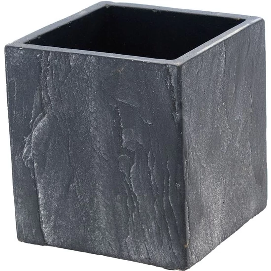 Virágláda kocka Steatite 13cm