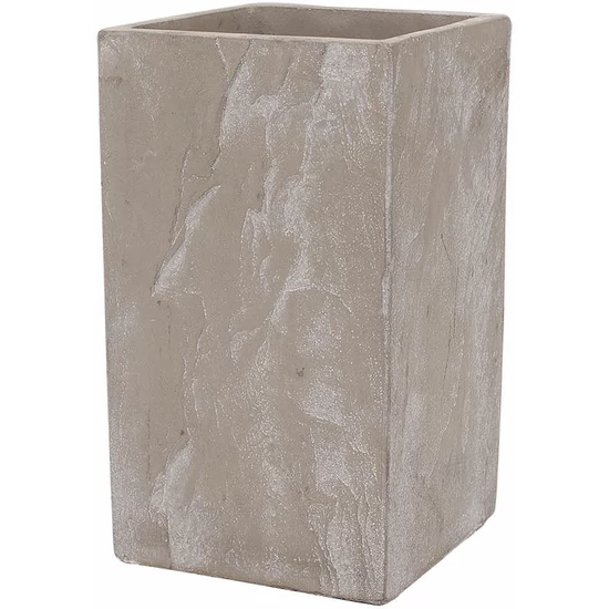 Virágláda magas kocka Steatite fehér 21cm